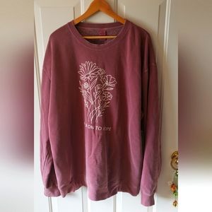 Crewneck Sweatshirt Hold On To Hope Floral Boho